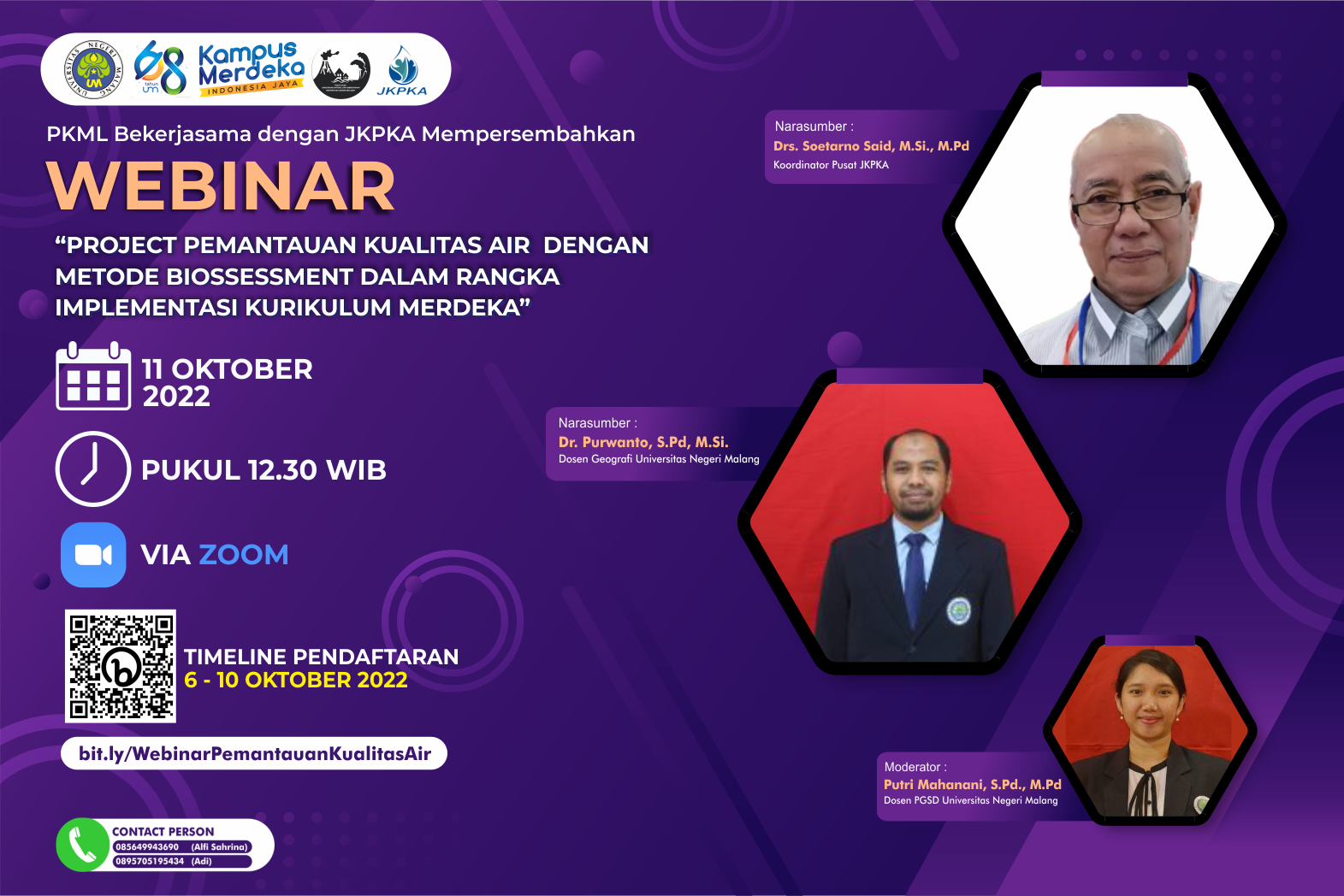 Webinar Pusat Lingkungan, Mitigasi, dan Kebancanaan LPPM Universitas Negeri Malang (UM)